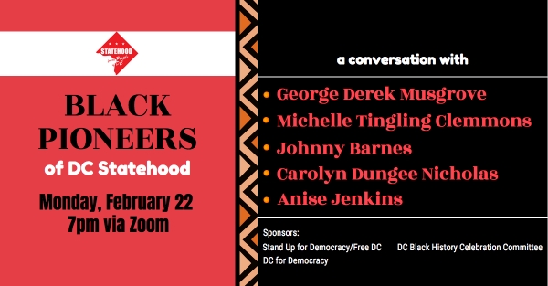 Black Pioneers of DC Statehood: a conversation 